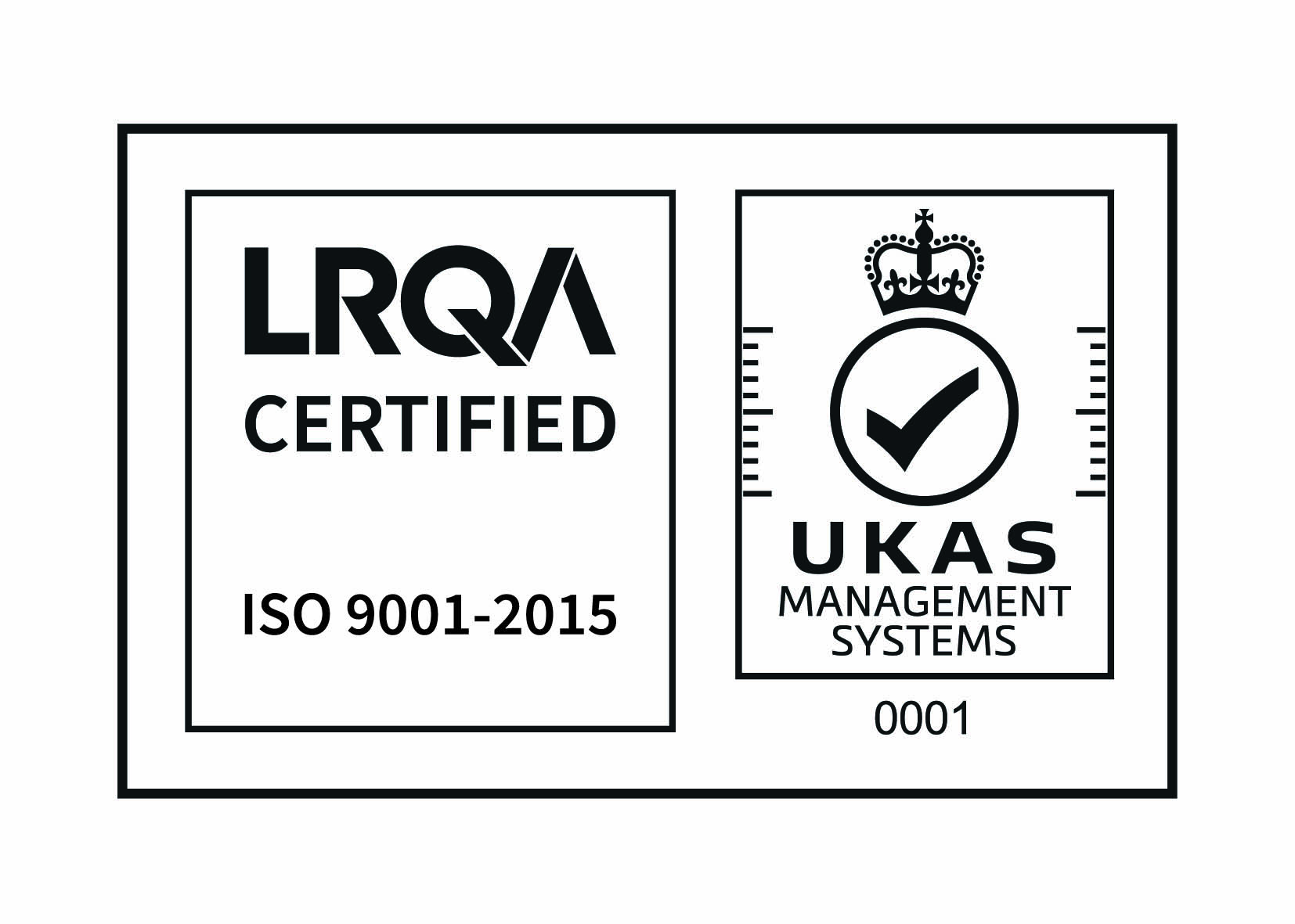 ISO logo ISO 9001UKAS